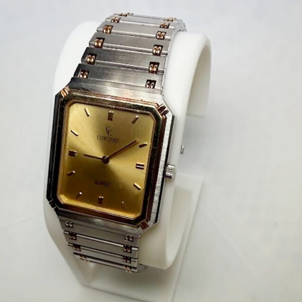 Concord Mariner SG Quartz | Vintage Swiss Two-Tone Square Watch